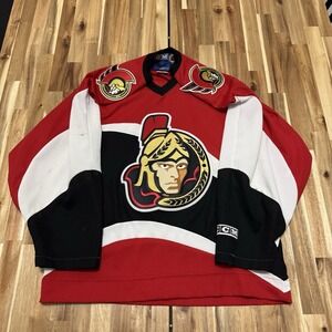 Vintage Ottawa Senators Jersey Mens S Red CCM NHL Hockey 90s Stitched